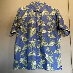 Haband Blue and Green Tropical Men's Shirt size xxl perfect condition